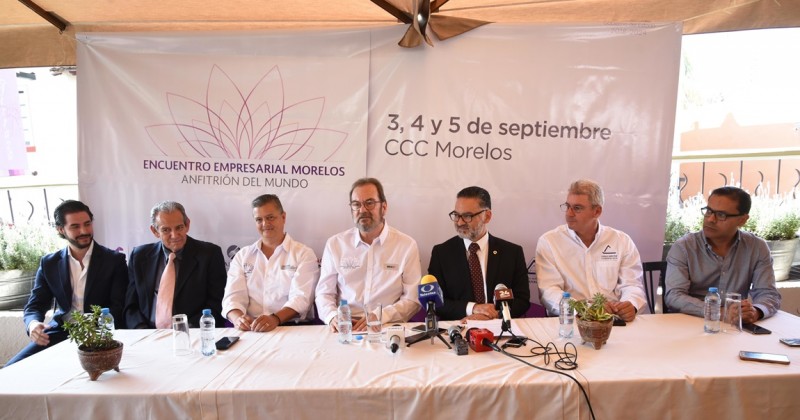 Anuncian empresarios Encuentro Empresarial Morelos, Anfitrión del Mundo 2019