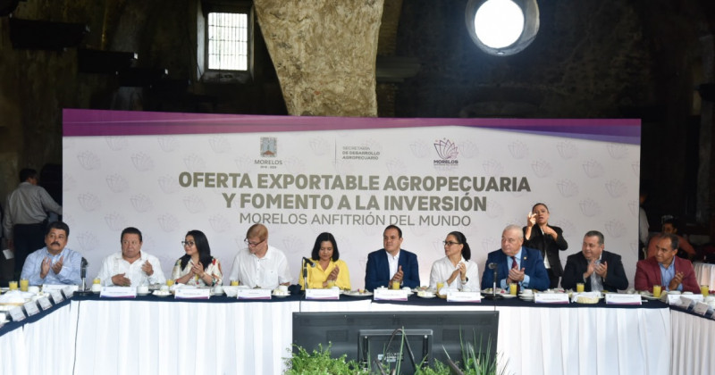 Promueve Cuauhtémoc Blanco productos del campo morelense ante mercados extranjeros  