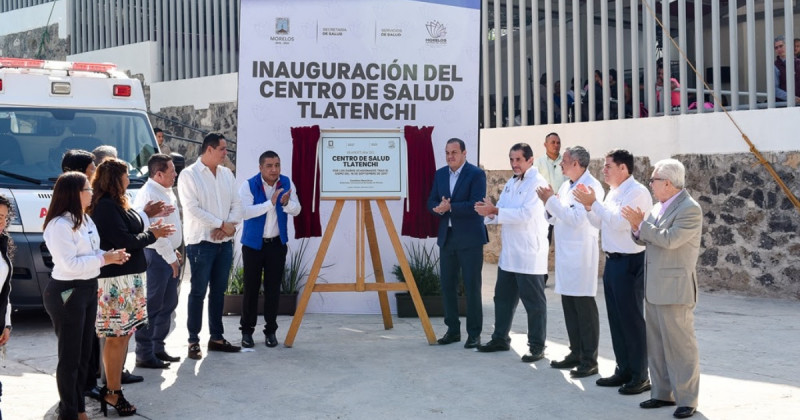 Inaugura Cuauhtémoc Blanco nuevo Centro de Salud de Tlatenchi, en Jojutla