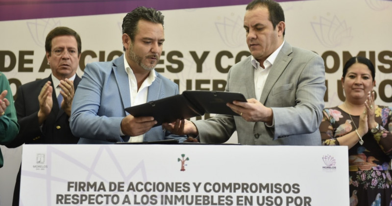 Entrega Gobierno del Estado nueve inmuebles públicos al ayuntamiento de Cuernavaca 