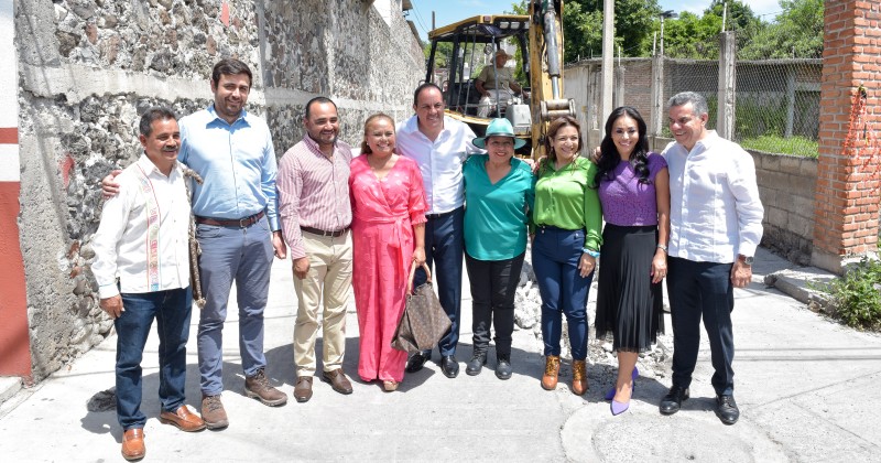 Arranca Cuauhtémoc Blanco segunda etapa de construcción de la red de alcantarillado sanitario en Zacatepec