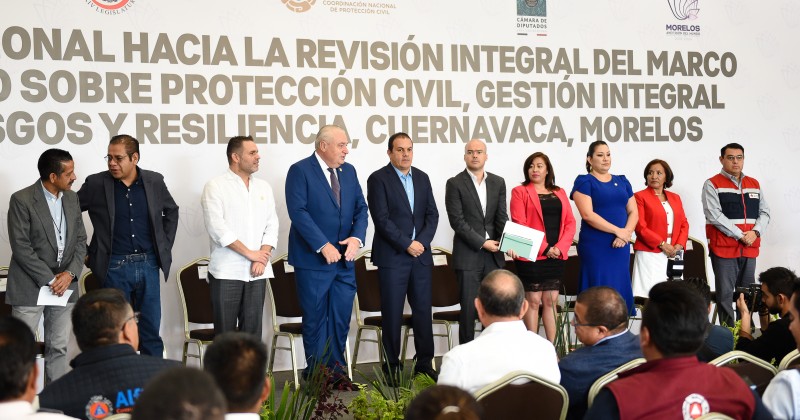 Tiene Morelos respaldo de la Comisión Nacional de Protección Civil para atender eventuales casos de desastre
