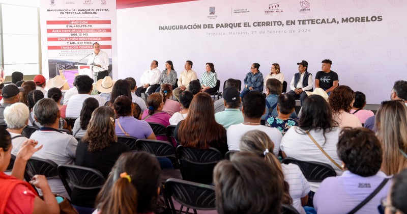 Cumple Gobierno de Cuauhtémoc Blanco compromiso con habitantes de Tetecala