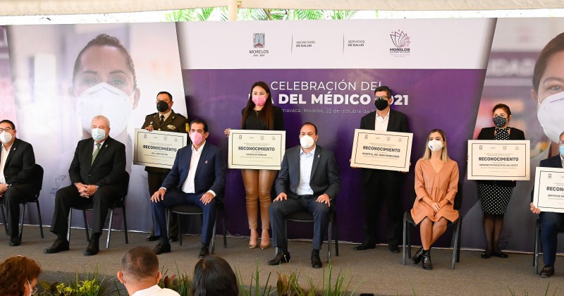 Reconoce Gobierno de Cuauhtémoc Blanco el profesionalismo de médicas y médicos para garantizar la salud en Morelos