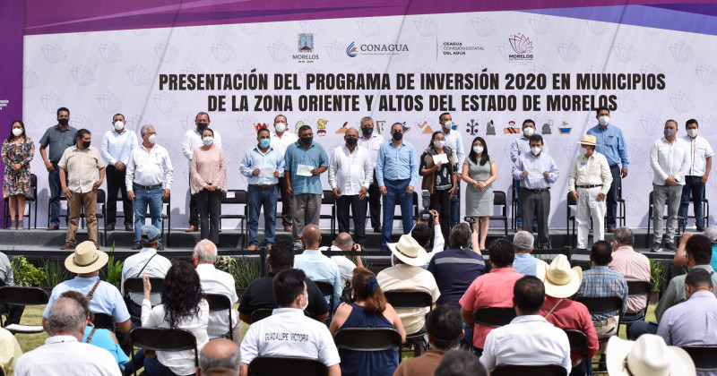 Presenta Cuauhtémoc Blanco inversión en materia hidráulica para la zona oriente y Altos de Morelos