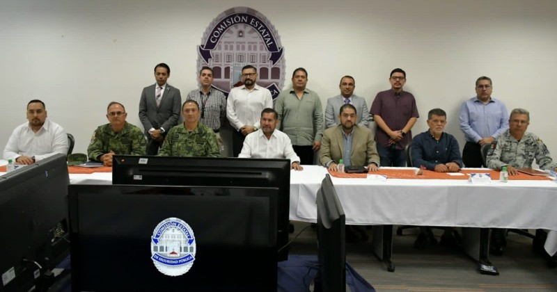 Evalúan integrantes de la Mesa de Coordinación Estatal para la Construcción de la Paz estrategia de seguridad