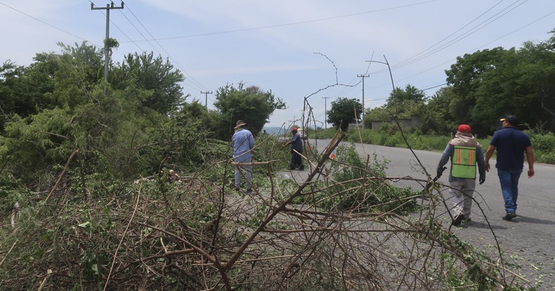 Realiza Gobierno del Estado trabajos de conservación en carreteras de Morelos