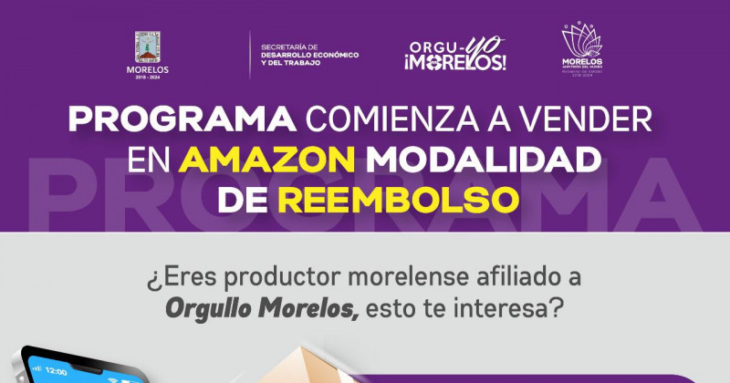 Invita Orgullo Morelos a sus afiliados a participar en la convocatoria para comercializar a través de Amazon