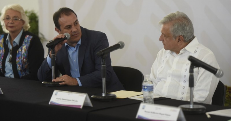 Instalan López Obrador y Cuauhtémoc Blanco Comisión Intersecretarial para la Reconstrucción