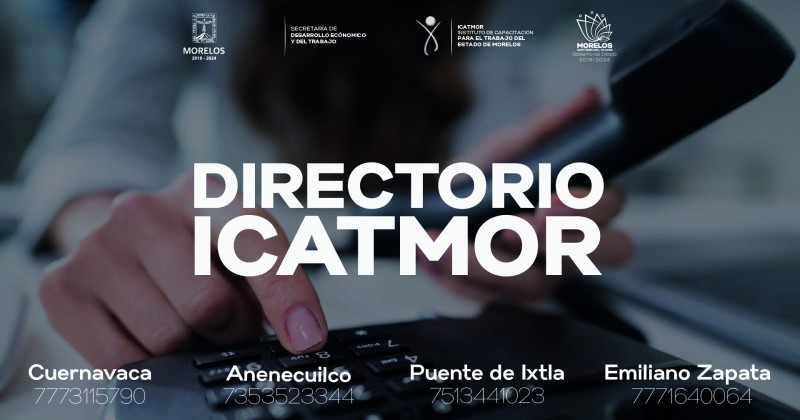 Facilita Icatmor comunicación con la población morelense gracias a nuevo directorio