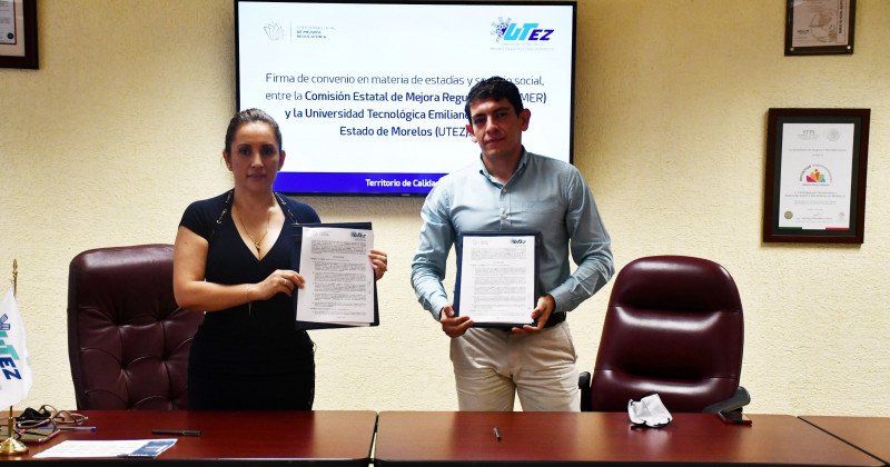 Signan UTEZ y CEMER convenio de colaboración