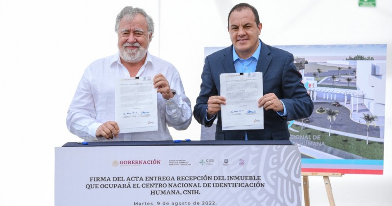Inician gobiernos de Morelos y México adecuaciones al Inmueble del Centro Nacional de Identificación Humana