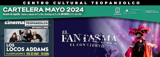 Ofrece Centro Cultural Teopanzolco amplia cartelera en mayo