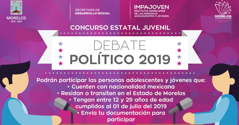 Invita Impajoven a participar en Concurso Juvenil de Debate Político