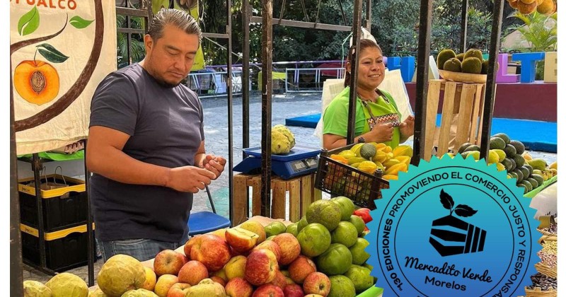 Invita SDS a la edición 130 del Mercadito Verde Morelos