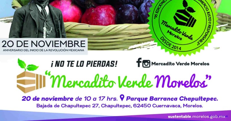 En este &quot;Buen Fin&quot;, invitan a consumir local en el Mercadito Verde Morelos