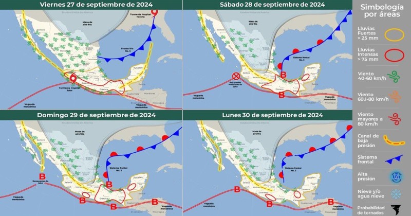 Seguirá ocasionando tiempo inestable en Morelos ciclón “John”