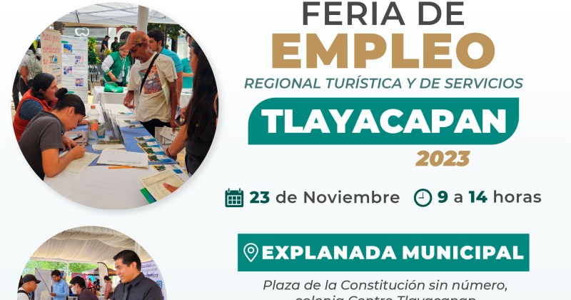 Realizará SNE última Feria de Empleo del año en el municipio de Tlayacapan