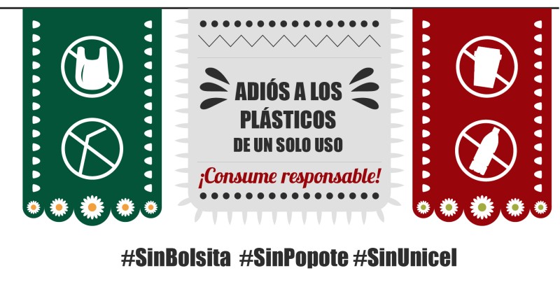 Invita SDS a festejar fiestas patrias sin plásticos de un solo uso