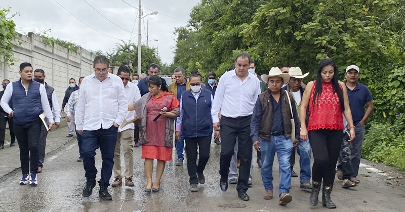 Reafirma Gobierno del Estado apoyo a infraestructura urbana en Cuentepec