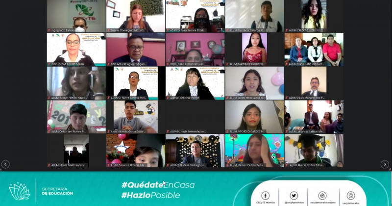 Encabeza Cuauhtémoc Blanco ceremonia virtual de graduación del CECyTE Morelos