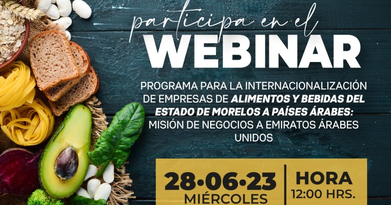 Invita SDEyT a webinar para exportar productos morelenses a países árabes