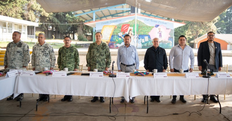 Fortalecen seguridad autoridades federales y estatales con presencia de más de 370 elementos en Huitzilac