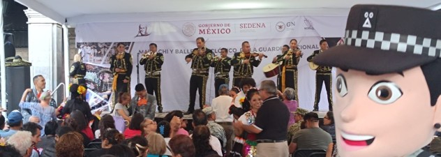 El Ejecutivo Estatal en coordinación con Sedena y Guardia nacional realizaron presentaciones culturales en Cuautla y Cuernavaca