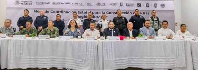 Sesionan integrantes de la Mesa Regional para la Construcción de la Paz en Emiliano Zapata