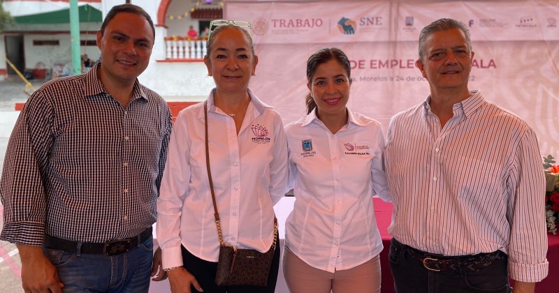 Ofrece SNE Morelos más de 230 vacantes laborales en la “Feria de Empleo Tetecala”