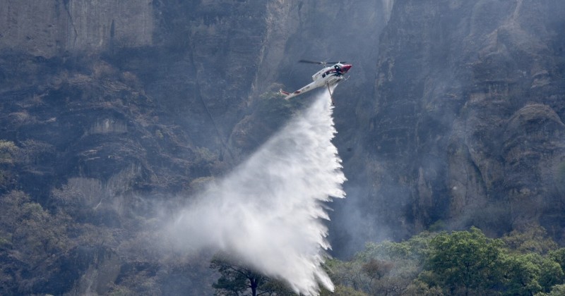 Reporte de incendios forestales en Morelos