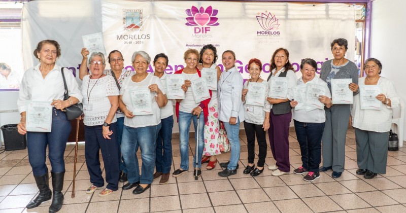 Concluye DIF Morelos cursos de capacitación para adultos mayores