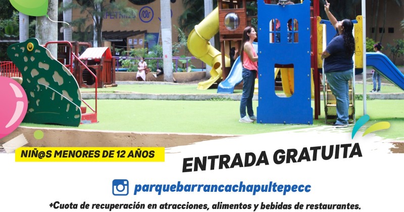 Consiente Parque Chapultepec a niñas y niños en su día con acceso libre a instalaciones