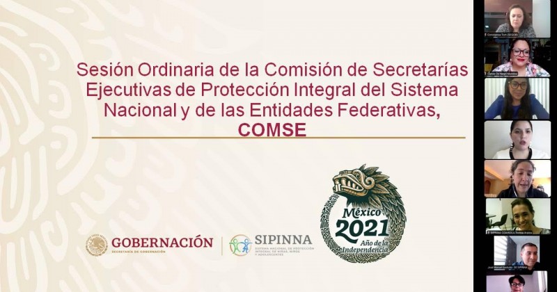 Participa Sipinna Morelos en sesión ordinaria de Comisión de Secretarías Ejecutivas de Protección Integral del Sistema Nacional y Entidades Federativas