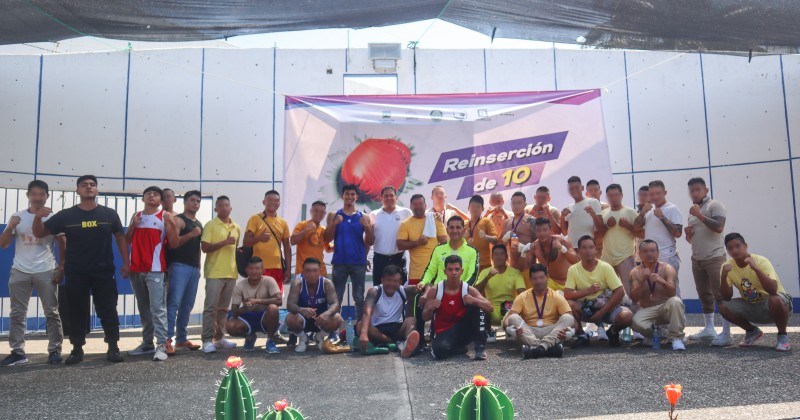 Realizan CES e Indem función de boxeo en Centro de Reinserción Social Morelos