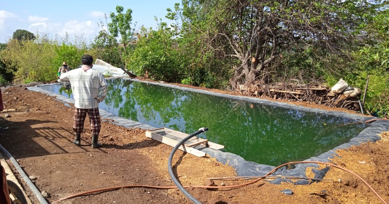 Finaliza la construcción de ollas de agua para riego agrícola en Altos de Morelos