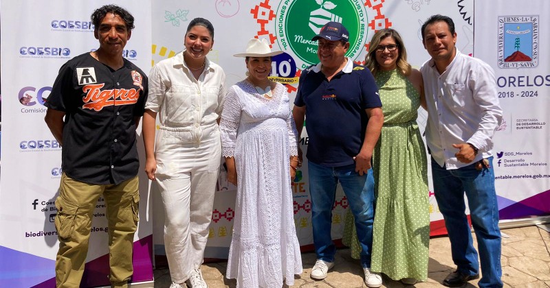 Celebran décimo aniversario del Mercadito Verde Morelos