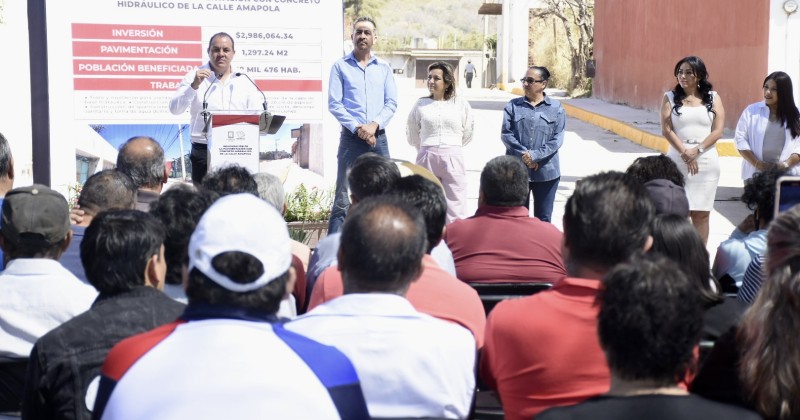 Beneficia Gobierno de Cuauhtémoc Blanco a más de 378 mil habitantes de Cuernavaca con mejores vialidades