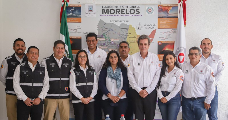 Sostiene Morelos diálogo con la Coordinación Nacional de Protección Civil