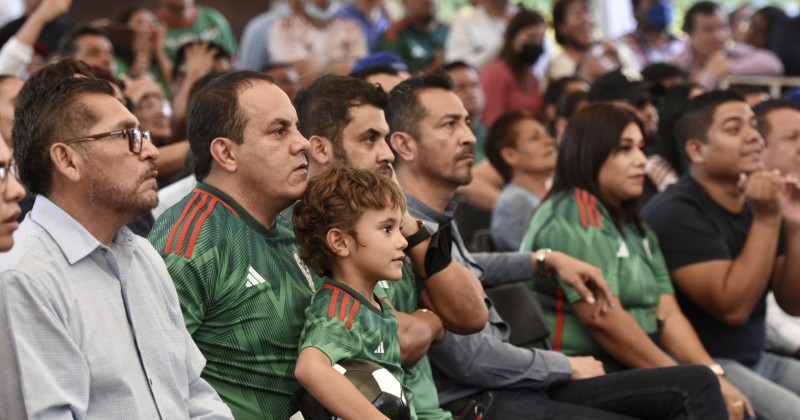 Cientos de Morelenses acompañaron a Cuauhtémoc Blanco en el último partido mundialista de la Selección Mexicana