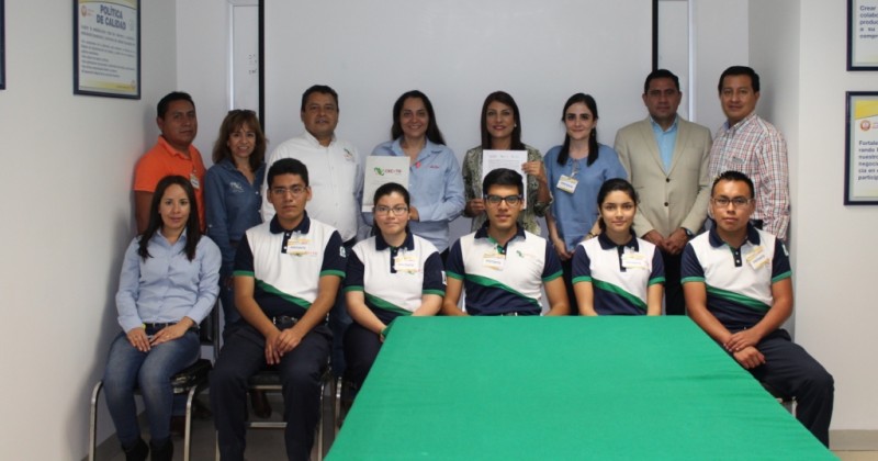 Celebra CECyTE Morelos convenio de colaboración con laboratorios Le Roy