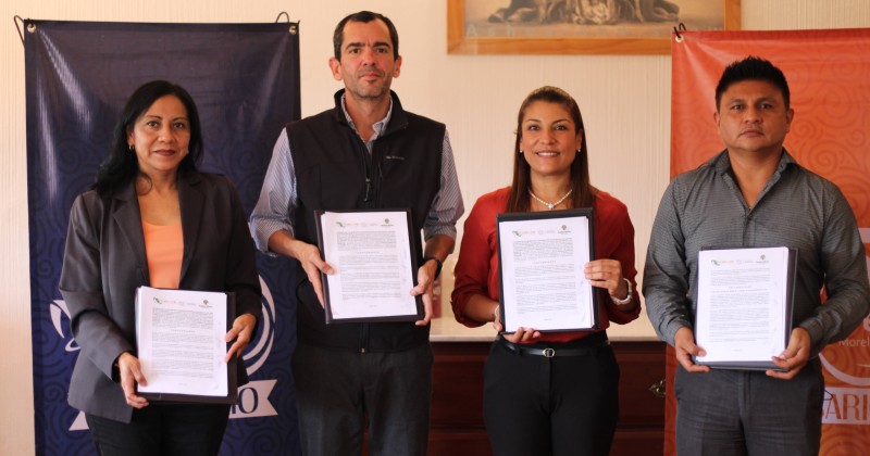 Firman CECyTE Morelos y Applied Biotec convenio de colaboración para impulso de la formación dual