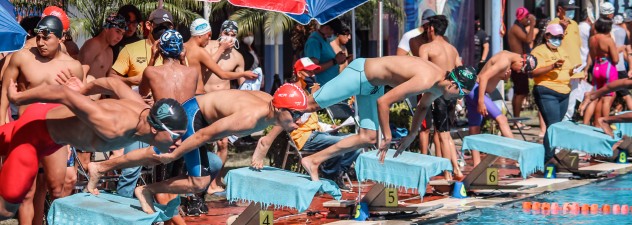 Lanza Indem evento de natación por Día del Amor y la Amistad