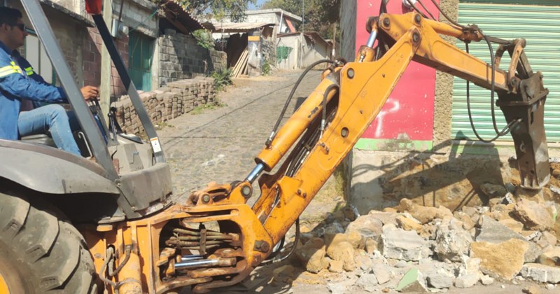 Inicia SOP trabajos de pavimentación en la calle Inés Chávez en el municipio de Tlalnepantla 