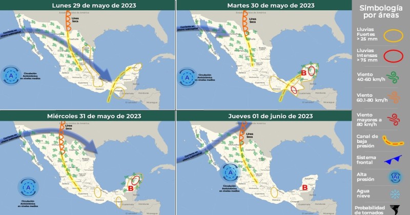 Semana con chubascos y posibilidad de actividad eléctrica para Morelos 