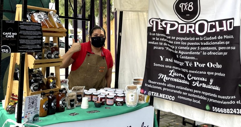 Apoyan comercio local en el Mercadito Verde Morelos