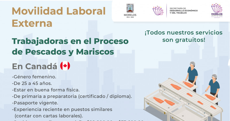 Convoca SNE Morelos a mujeres para trabajar en Canadá