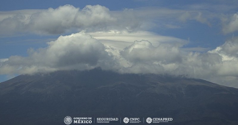 Reporte monitoreo del volcán Popocatépetl