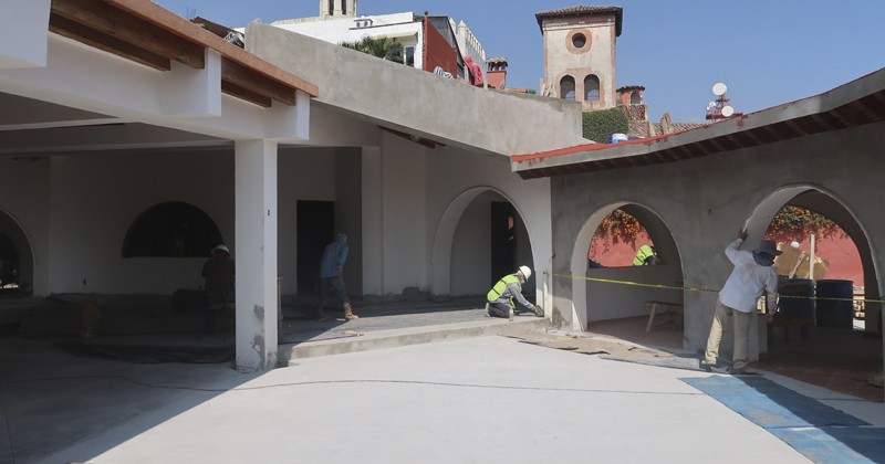 Continúan avances en la restauración de la Casa del Emprendedor en el Parque Revolución en Cuernavaca