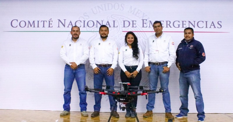 Instruyen a personal de la CEPCM en manejo de drones